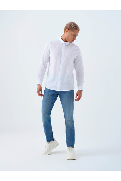 Loft Regular Fit White Men's Shirt Lf2038874