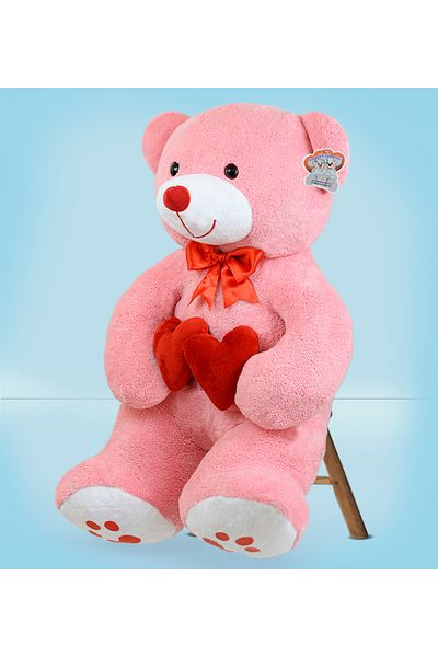 Özgüner Oyuncak "Bobo Double Heart Plush 130 cm - Perfect Gift to Hug!"