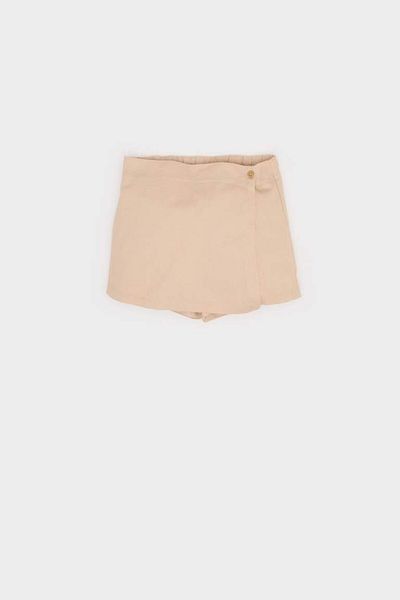 DeFacto New Season Baby Girl 3 Piece Set Crew Neck Long Sleeve Top Stretchy Waisted Shorts Skirt