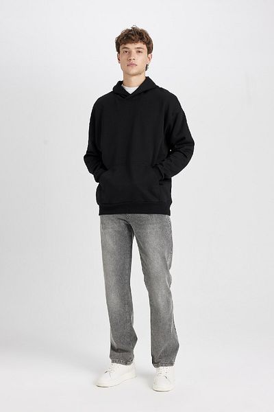 DeFacto Oversize Sweatshirt with Hooded Pockets - Y1237Az24Au