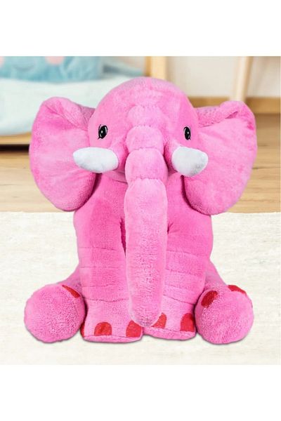 Özgüner Oyuncak 65 cm Cute Plush Elephant - Sleeping Companion Elephant