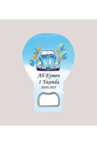 WMTasarim Vosvos Temalı Balon Açacak Magnet (Jelatin Paket Hediyeli)