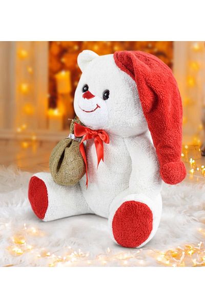 Pandamkee 75 cm Teddy Bear with Pompom Hat