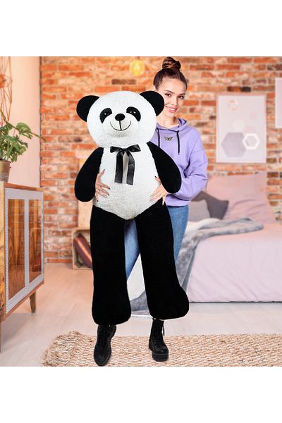 Özgüner Oyuncak Plush Giant Pans with Bow Tie