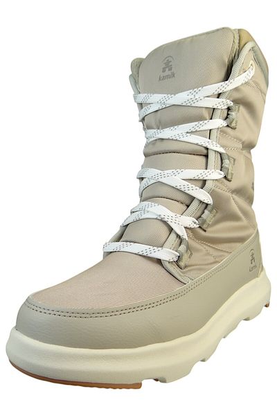 Kamik Damen Winterstiefel Stiefel Winterschuhe LEA Mid Vegan NF2508 Weiß LTP Light Taupe Textil/Synthetik