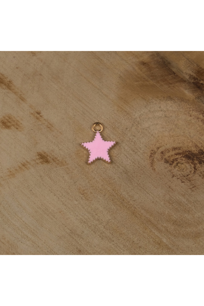 Prestij Boncuk Ružičasta zvezda, zlatna metalna narukvica i ogrlica, 2 komada