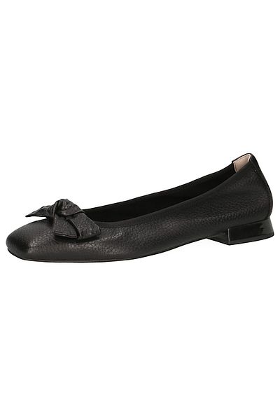 Caprice Damen Klassische Ballerina 9-22105-42 Schwarz 003 Black Deer Leder Mit Cap Memotion