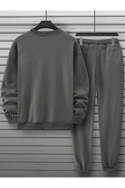 Cakkey Men's Nardogrey Balance Summer Oversize Tracksuit Set