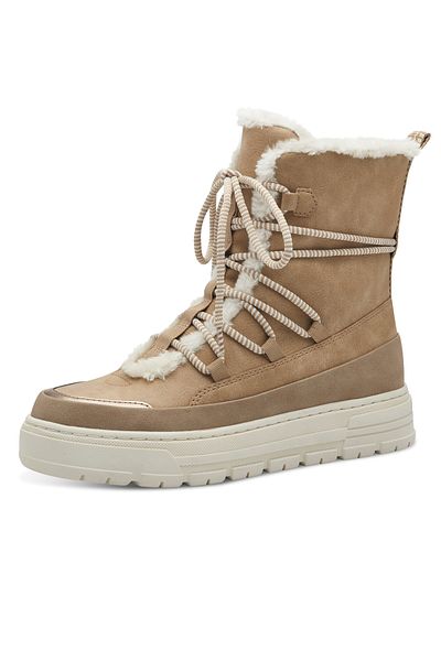 Marco Tozzi Damen Elegante Stiefelette Warm gefüttert 2-26295-43 Braun 344 Taupe Comb