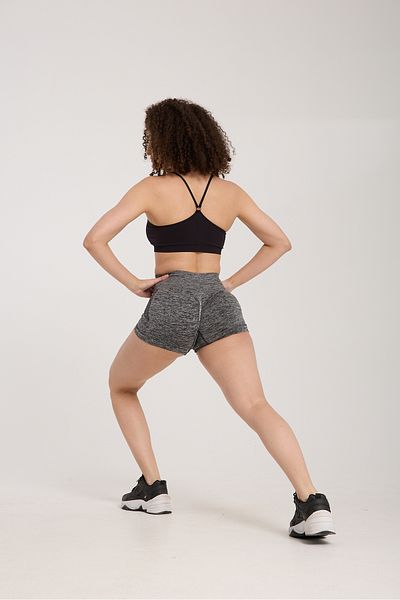 gymhams Drop Hip Gathered Hip Shaper Push Up Recovery Colanți sport pentru femei