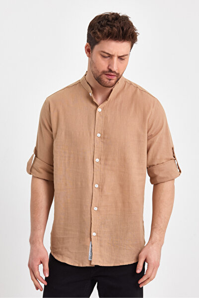 Weyeze Πουκάμισο Basic από λινό γιακά Judge AE-Y13008LNS