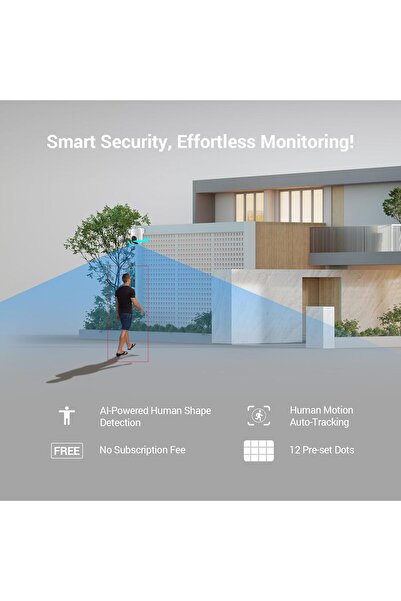 EZVIZ 4MP Outdoor Pan/Tilt Wi-Fi Camera | Smart Night Vision | 360° Coverage | Auto-Tracking | AI H