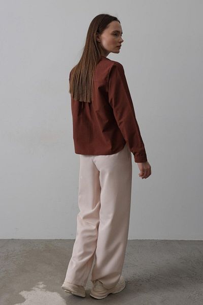 Gökyüzü Moda Belted Palazzo Trousers - Powder