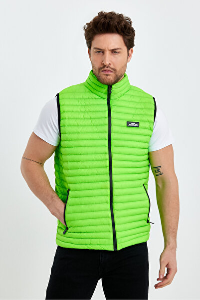 Weyeze Σταντ γιακά Λεπτό Πουφερ Γιλέκο AD-K59155PRM