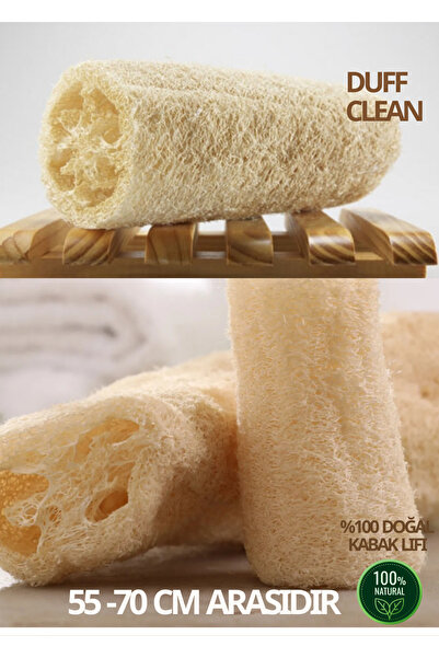DUFF CLEAN Doğal Kabak Lif (60-70 CM), Mutfak Ve Banyo, Doğal Kese