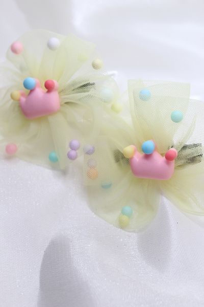 CLARİS Princess Crown Girl's Tulle School Buckle