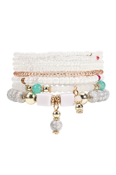 Choice white Bohemian Stackable Bead Bracelets for Women Stretch Multilayered...