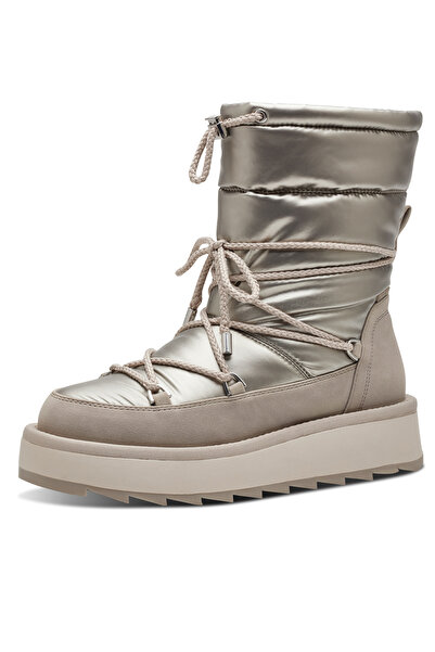Tamaris Damen Stiefel Stiefel 1-26836-41 Creme 179 Champagne Textil/synthetik Mit Touch-it & Removable Sock