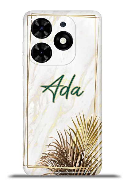 TECNO Spark 20 - 20c Silikon Esnek Kamera Koruma Kişiye Özel Isim - Goldie