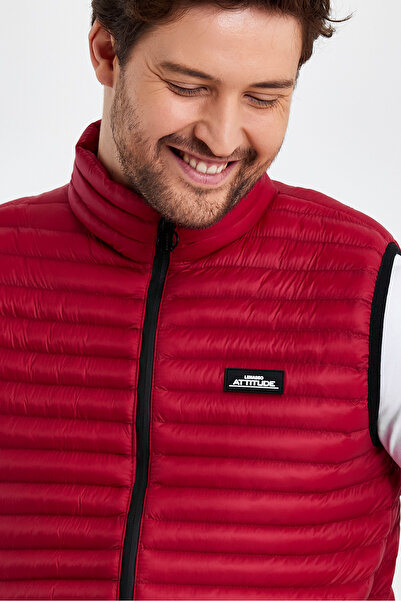 Weyeze Σταντ γιακά Λεπτό Πουφερ Γιλέκο AD-K59155PRM