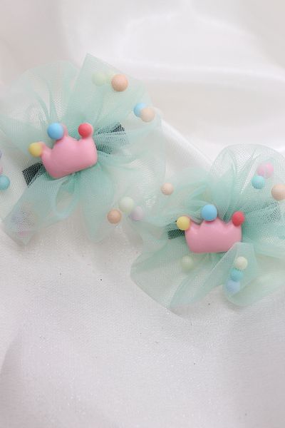 CLARİS Princess Crown Girl's Tulle School Buckle