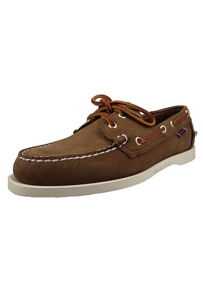 Sebago Herren Segel-/Bootsschuhe Halbschuhe Docksides 7000GA0 Braun 901 Dk. Braunes Leder
