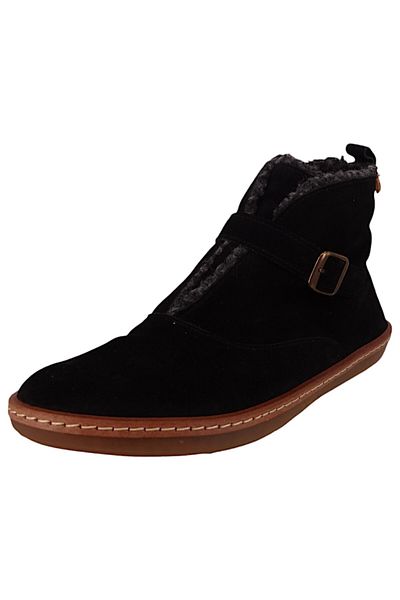 El Naturalista Damen Elegante Stiefelette Coral Gefüttert N5349 Schwarz Black Leder