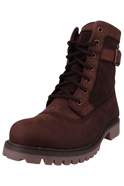 Kamik Damen Winterstiefel Stiefel Winterschuhe Rogue Mid WK2046 Braun DBR Dark Brown Leder/Synthetik mit