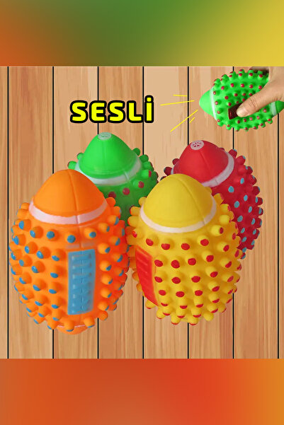 rianka Renkli Köpek Sesli Isırma Diş Kaşıma Oyun Topu Köpek Oyuncağı Köpek Diş Kaşıyıcı Oyuncak