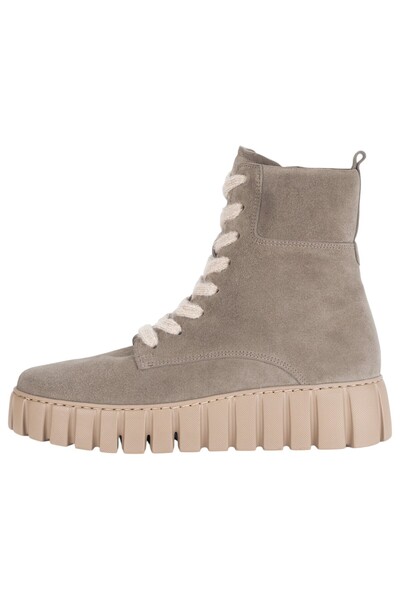 GABOR Damen Elegante Stiefelette G-weite 76.786 Grau 39 Kiesel Leder