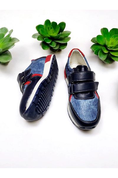 GokceKundura06 Pantofi sport pentru copii, complet ortopedici, cu velcro, ajustabili