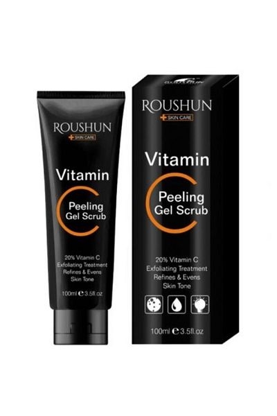 RousHun Vitamin C Face Scrub Peeling Gel – Exfoliating & Moisturizing Formula (100ml)