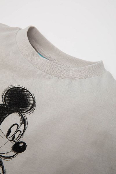 DeFacto Disney Mickey & Minnie Baby Boy T-Shirt - Crew Neck, Long Sleeve, D4588A524Au