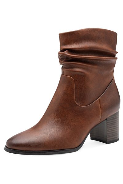 Marco Tozzi Damen Elegante Stiefelette 2-25335-43 Braun 305 Cognac Kunstleder