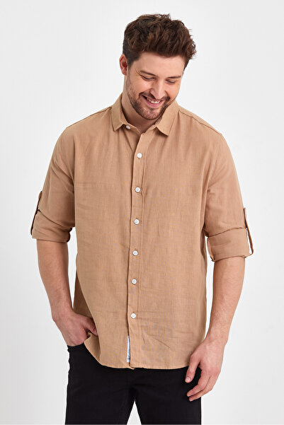 Weyeze Λινό Ae-y13007lns Basic πουκάμισο