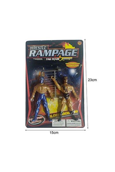 BabyCara 8 Wrestlers WWE Wrestle Rampage With And Equipment