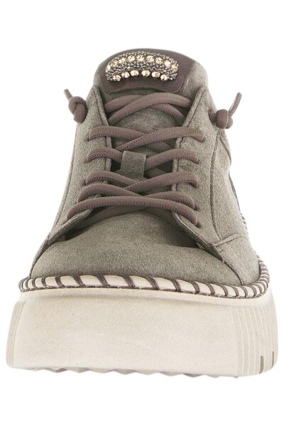 GABOR Damen Low Sneaker Low Top F-weite 73.243 Grau 18 Mohair/bronce Leder