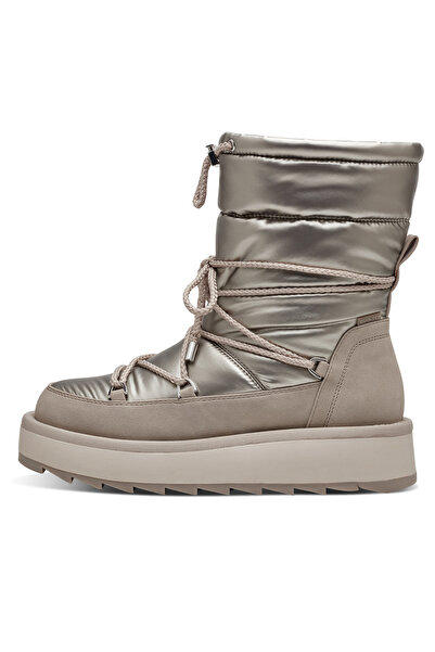 Tamaris Damen Stiefel Stiefel 1-26836-41 Creme 179 Champagne Textil/synthetik Mit Touch-it & Removable Sock