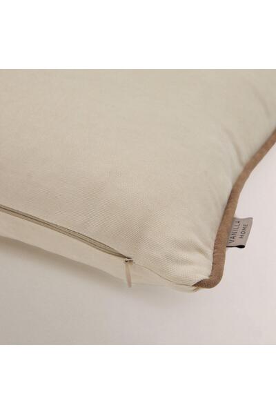 Vanilla Home Efe Piping Detailed Flat Throw Pillow Cover