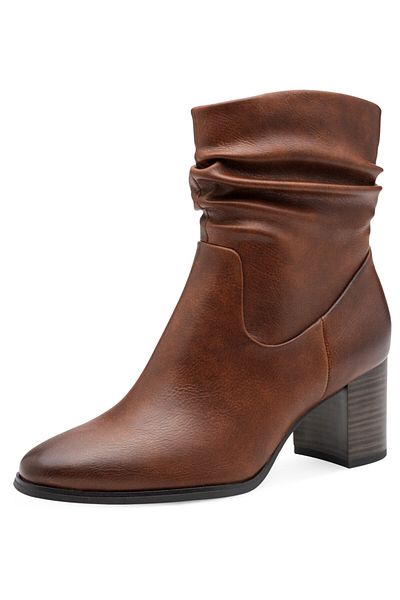 Marco Tozzi Damen Elegante Stiefelette 2-25335-43 Braun 305 Cognac Kunstleder
