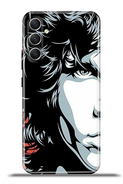 OPPO Samsung Galaxy A34 5g Uyumlu Kılıf Esnek Silikon Kamera Koruma 4k Desenli Özel Tasarım Jim Morrison