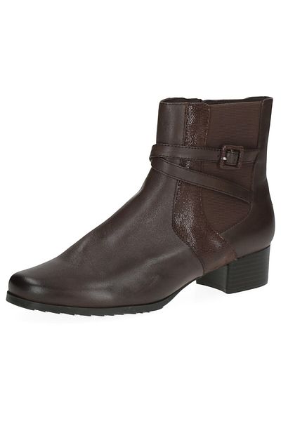 Caprice Damen Elegante Stiefelette H-weite 9-25311-45 Braun 329 Dk Brown Comb Leder Und Textil