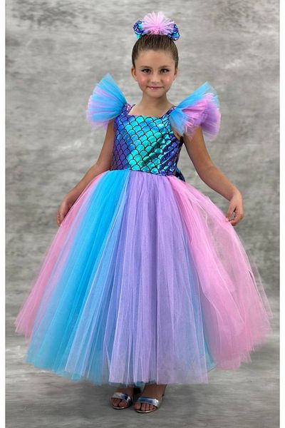 Güzin Fashion Mermaid Long Tulle Dress