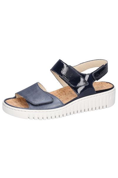 Waldläufer Damen Sandalen Willow 955001 203 Blau 206 Jeans Midnight Lack