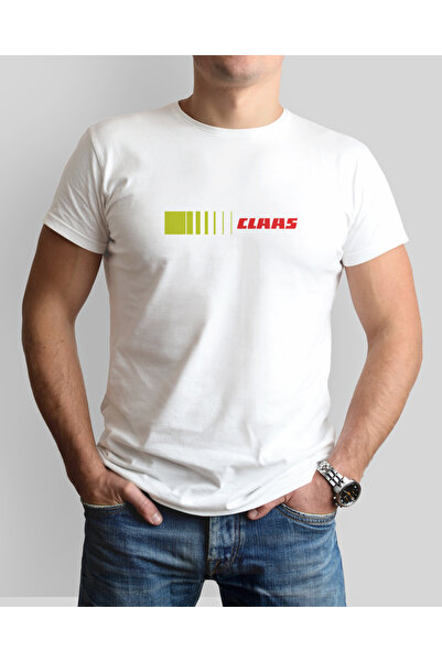 ONUR KANGAL Claas Tractor Printed Crew Neck T-Shirt -Tm2024