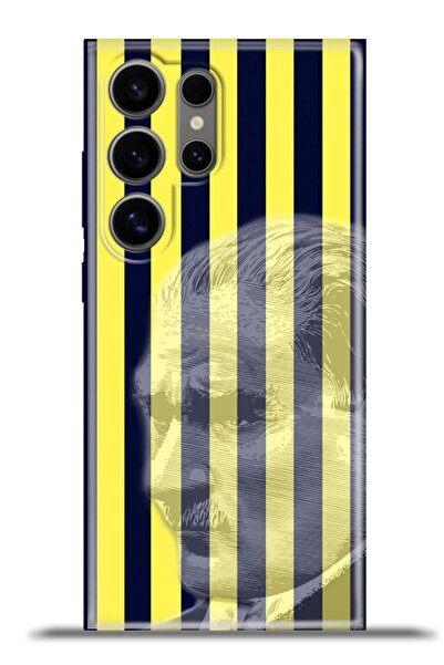 TECNO Galaxy S24 Ultra Uyumlu Kılıf Silikon Kamera Koruma 4k Desenli Özel Tasarım -sarılacivertatatürk