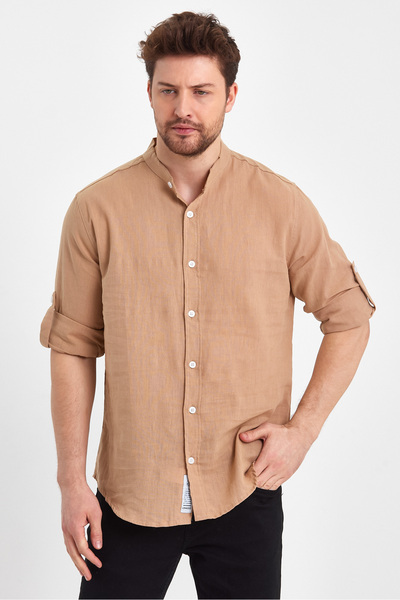 Weyeze Πουκάμισο Basic από λινό γιακά Judge AE-Y13008LNS