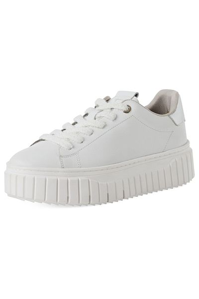 Tamaris Damen Low Sneaker 1-23702-45 Weiß 197 White Comb Leder