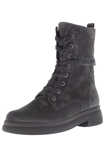 GABOR Damen Elegante Stiefelette G-weite 71.742 Grau 19 Dark Grey Leder