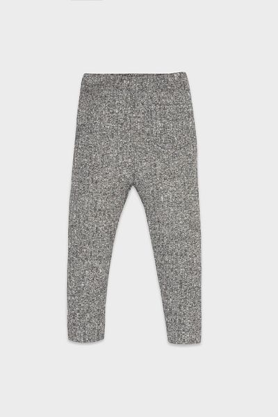 DeFacto Anthracite Corded Leggings for Baby Girl - Elastic Waist and Pocket D3804A524Au